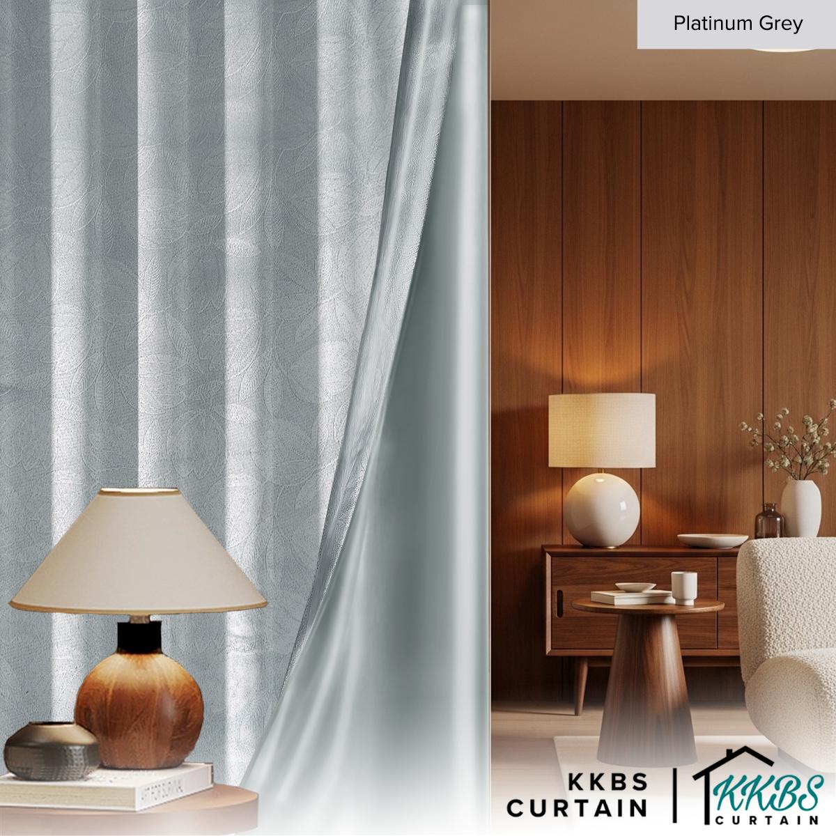 Miranda 90-98% Blackout Curtain Ready Made Hook & Eyelet - Std Width