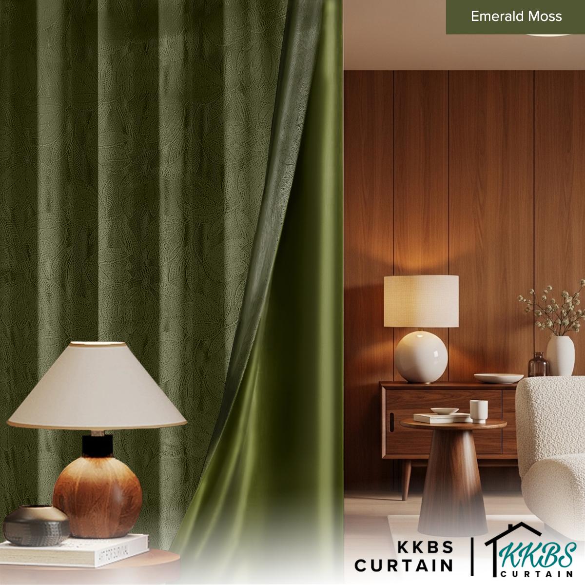 Miranda 90-98% Blackout Curtain Ready Made Hook & Eyelet - Extra Width