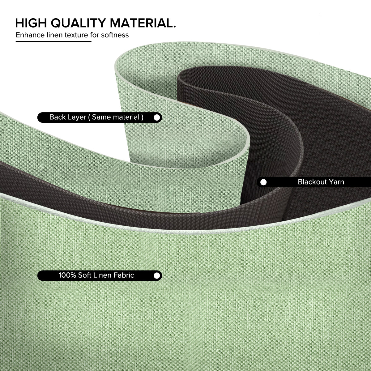 Mirelli 95%-99% + Blackout Ready Made Curtain Hook & Eyelet - Standard Width