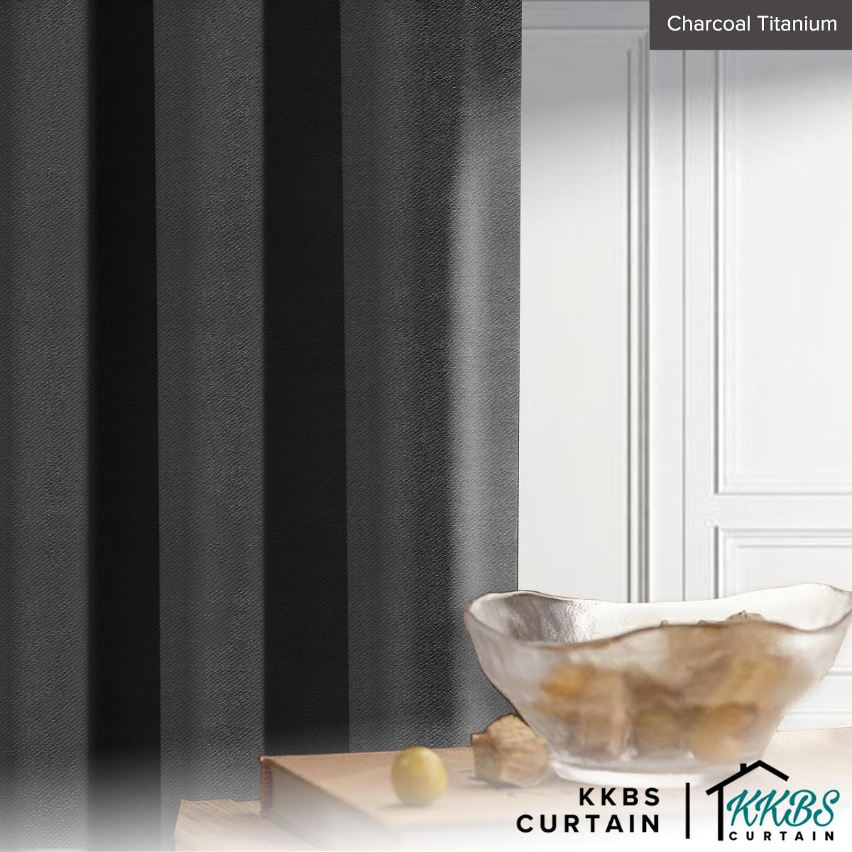 Melina 90-98% Blackout Curtain Ready Made Hook & Eyelet - Extra Width
