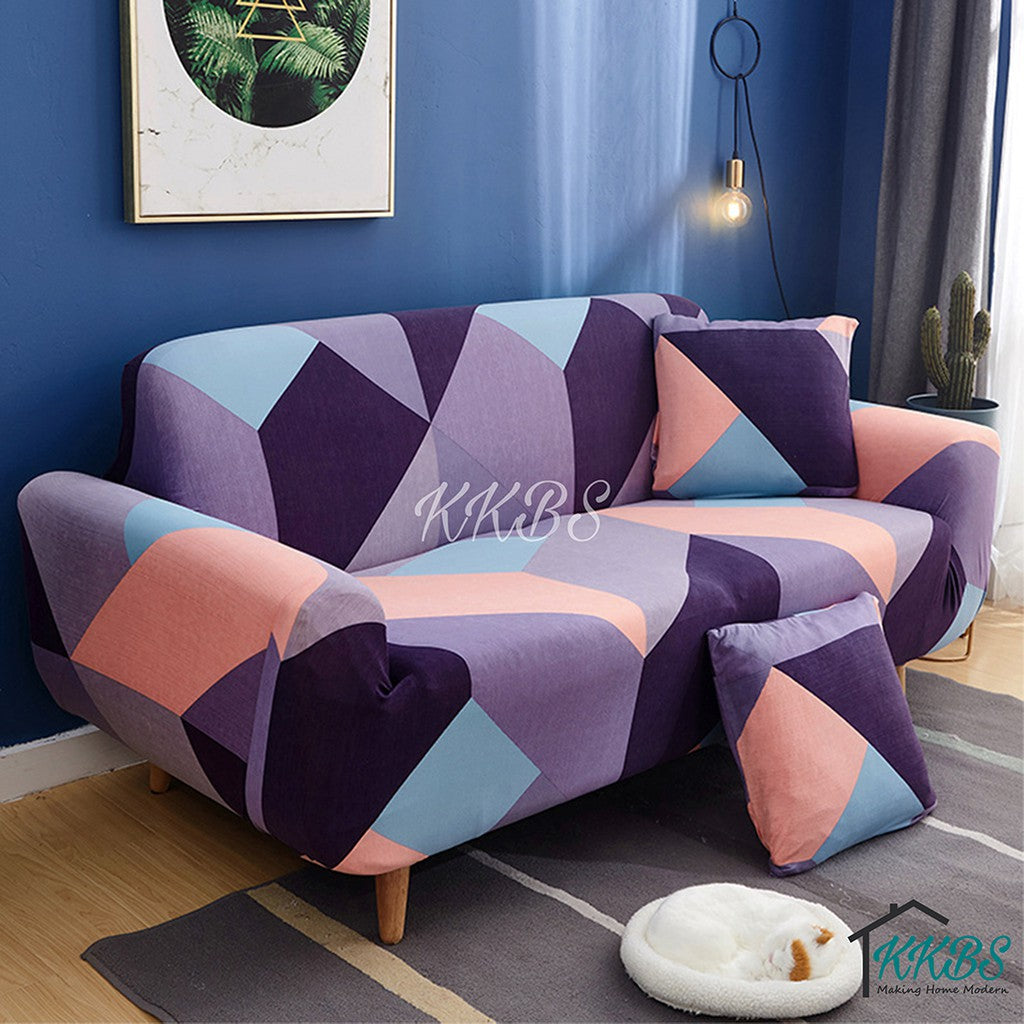 Anti Skid Scratch Protector Milk Fiber Elastic Cushion Sofa Cover Page 1