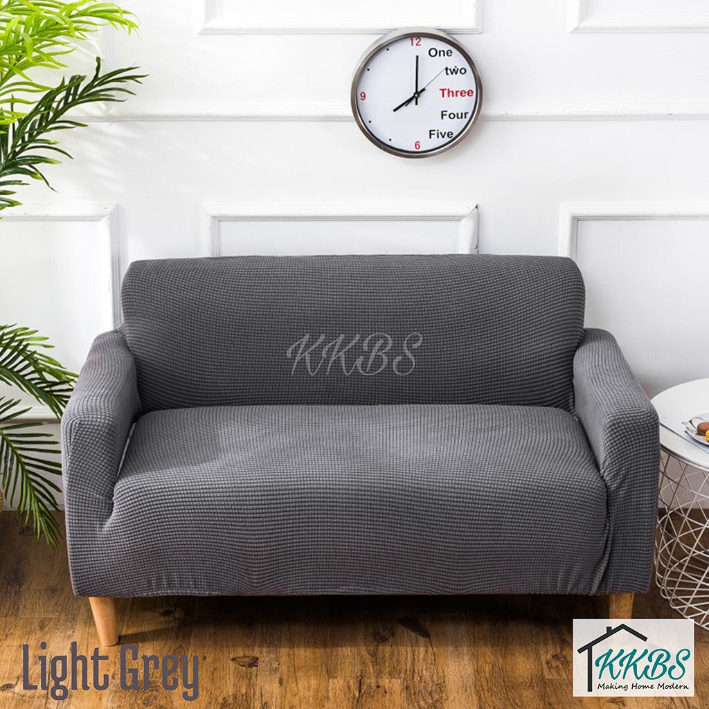 Anti Skid Scratch Protector Solid Colour Cushion Sofa Cover