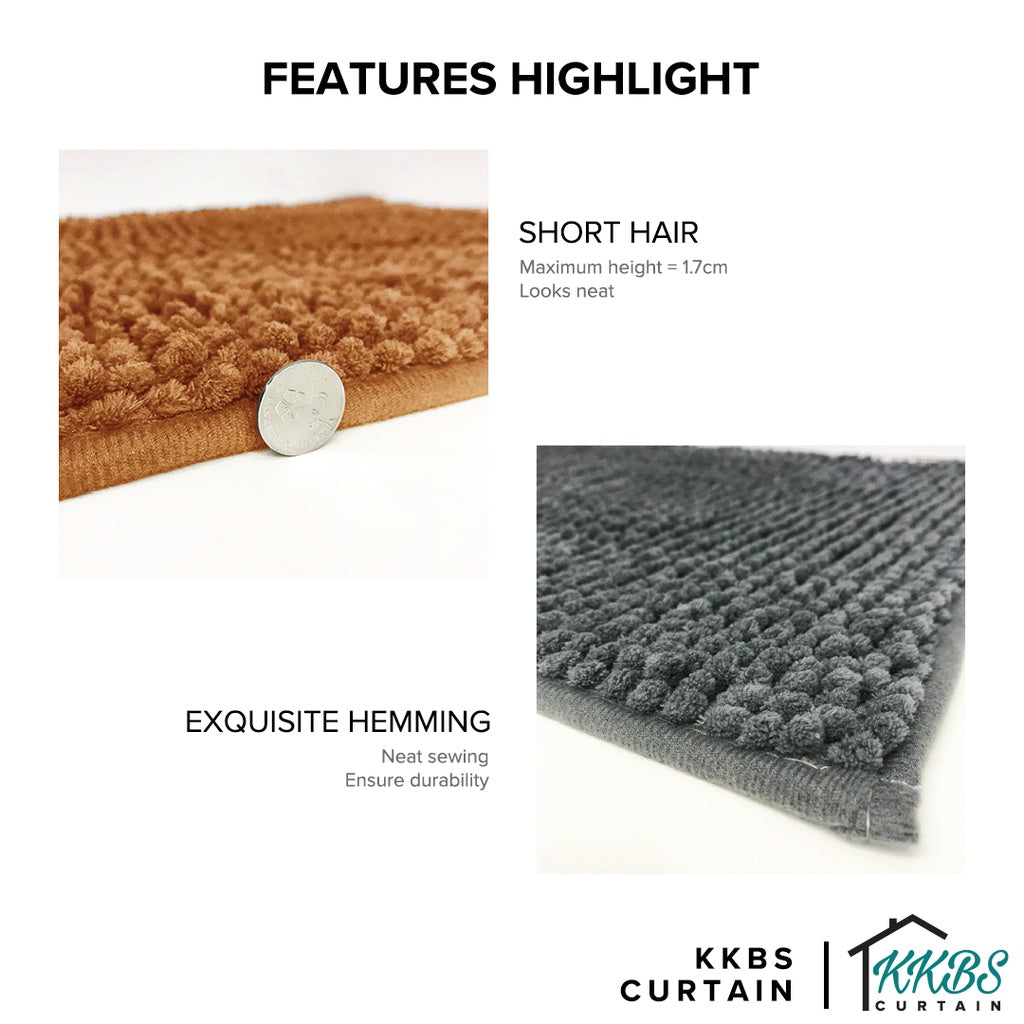 Chenille Microfiber Floor Mat Door Mat Long Hair
