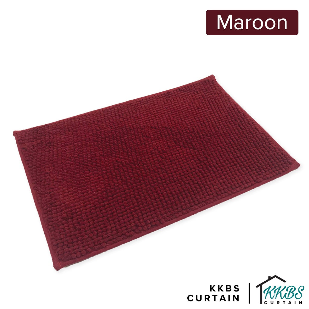 Chenille Microfiber Floor Mat Door Mat Plain Colour