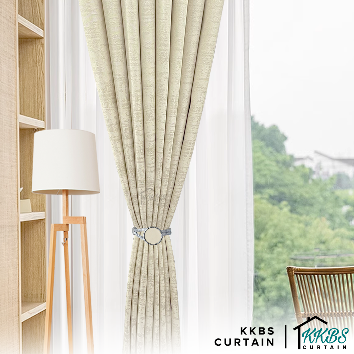 Jorica 85-95% Blackout Curtain Ready Made Standard Width