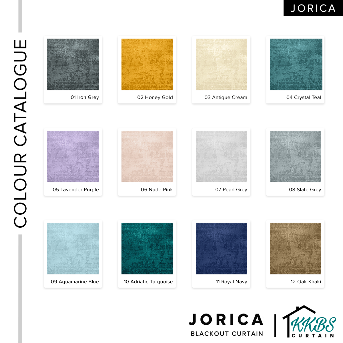 Jorica 85-95% Blackout Curtain Ready Made Extra Width