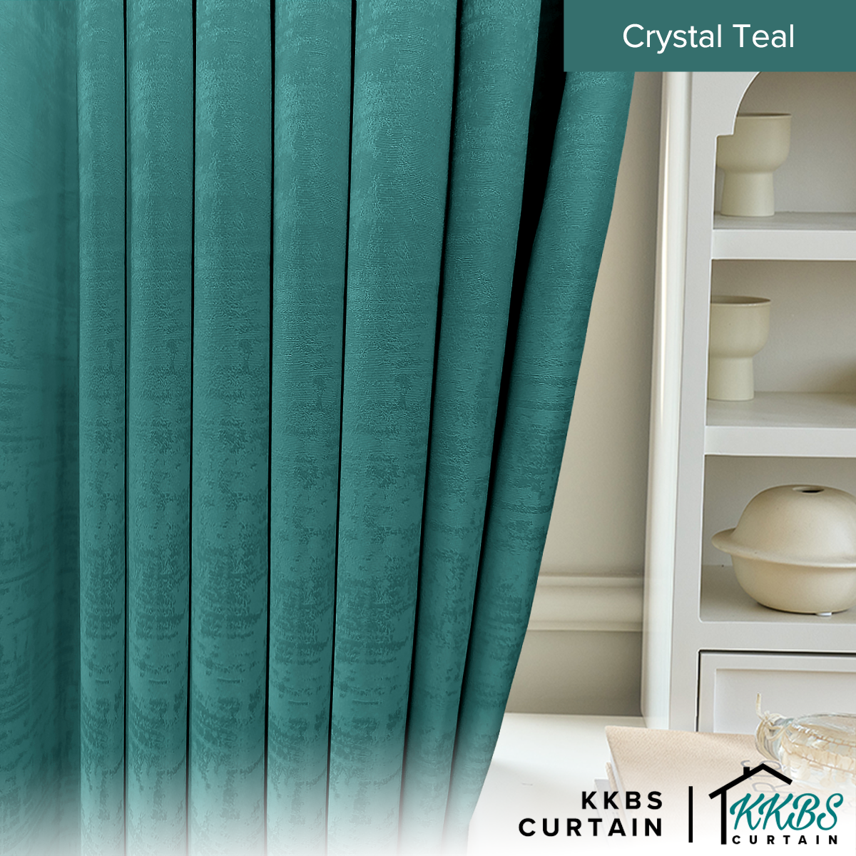 Jorica 85-95% Blackout Curtain Ready Made Extra Width