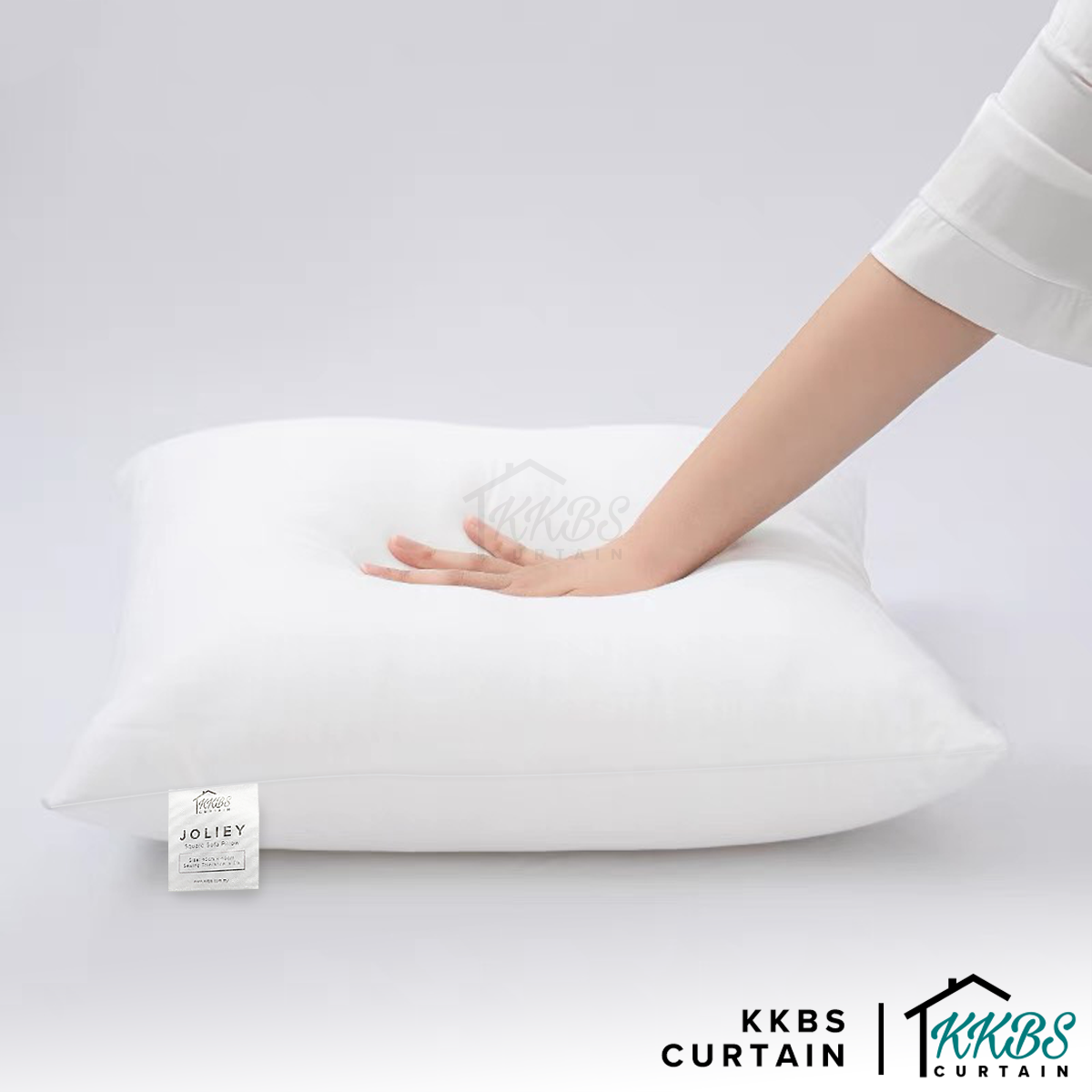 Joliey Square Sofa Pillow White Inner Cushion Throw Pillow