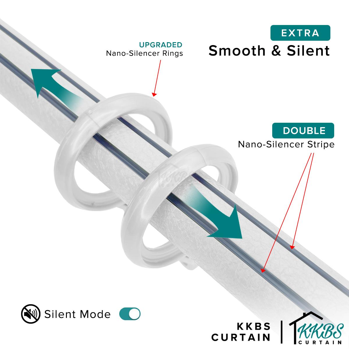Luxstony Curtain Rod Double Complete Set
