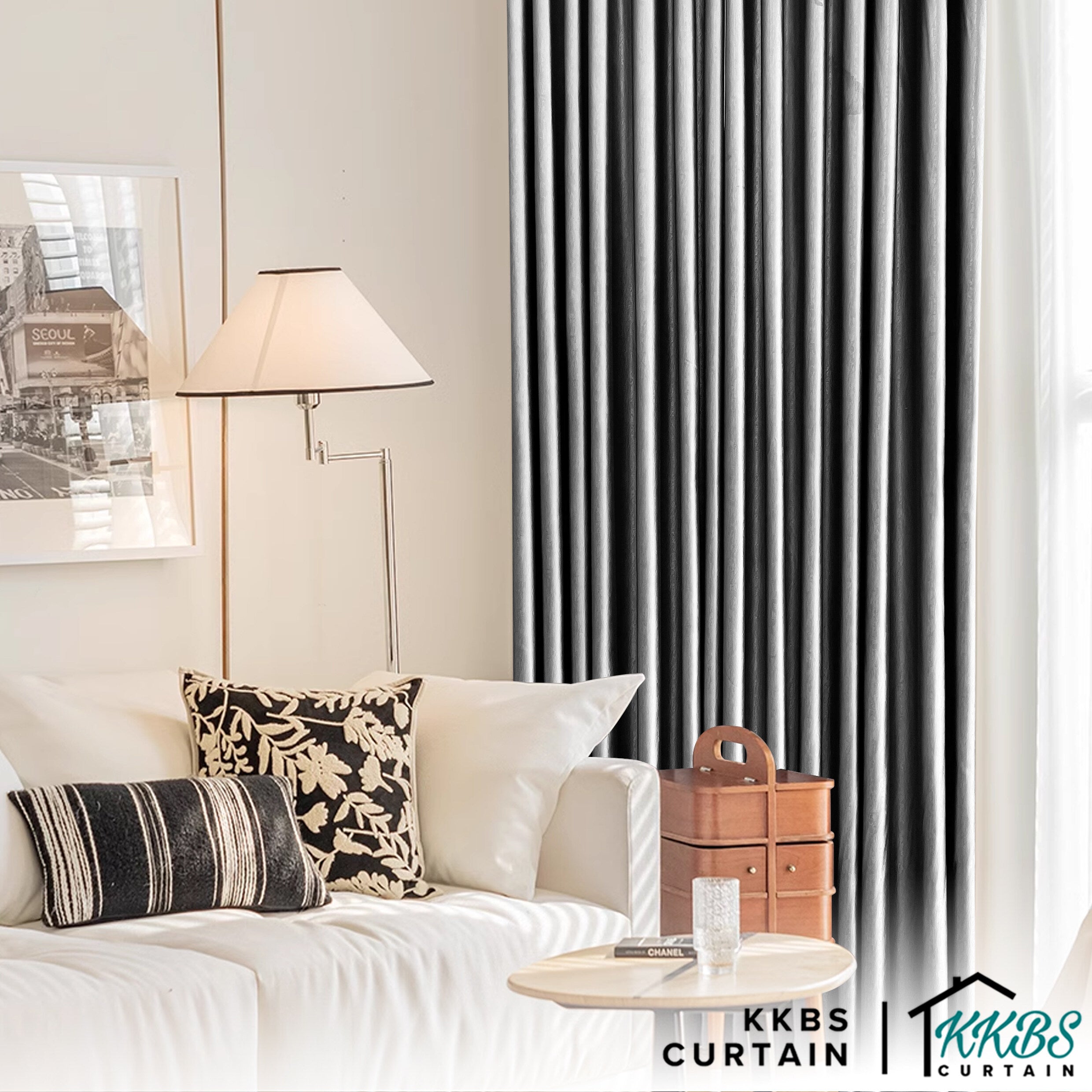 Raven Blackout Curtain Custom Made