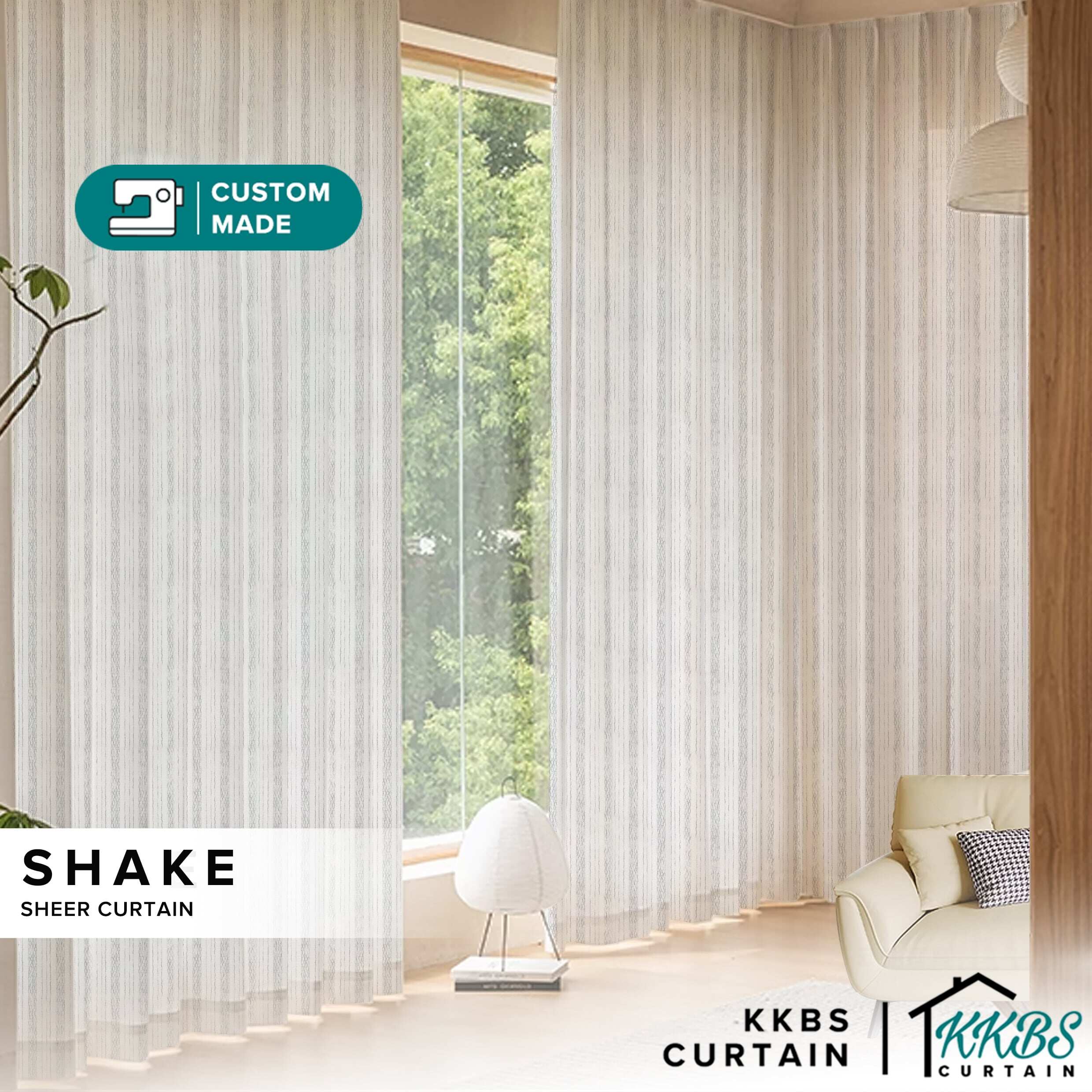 Shake Sheer Curtain Custom Made
