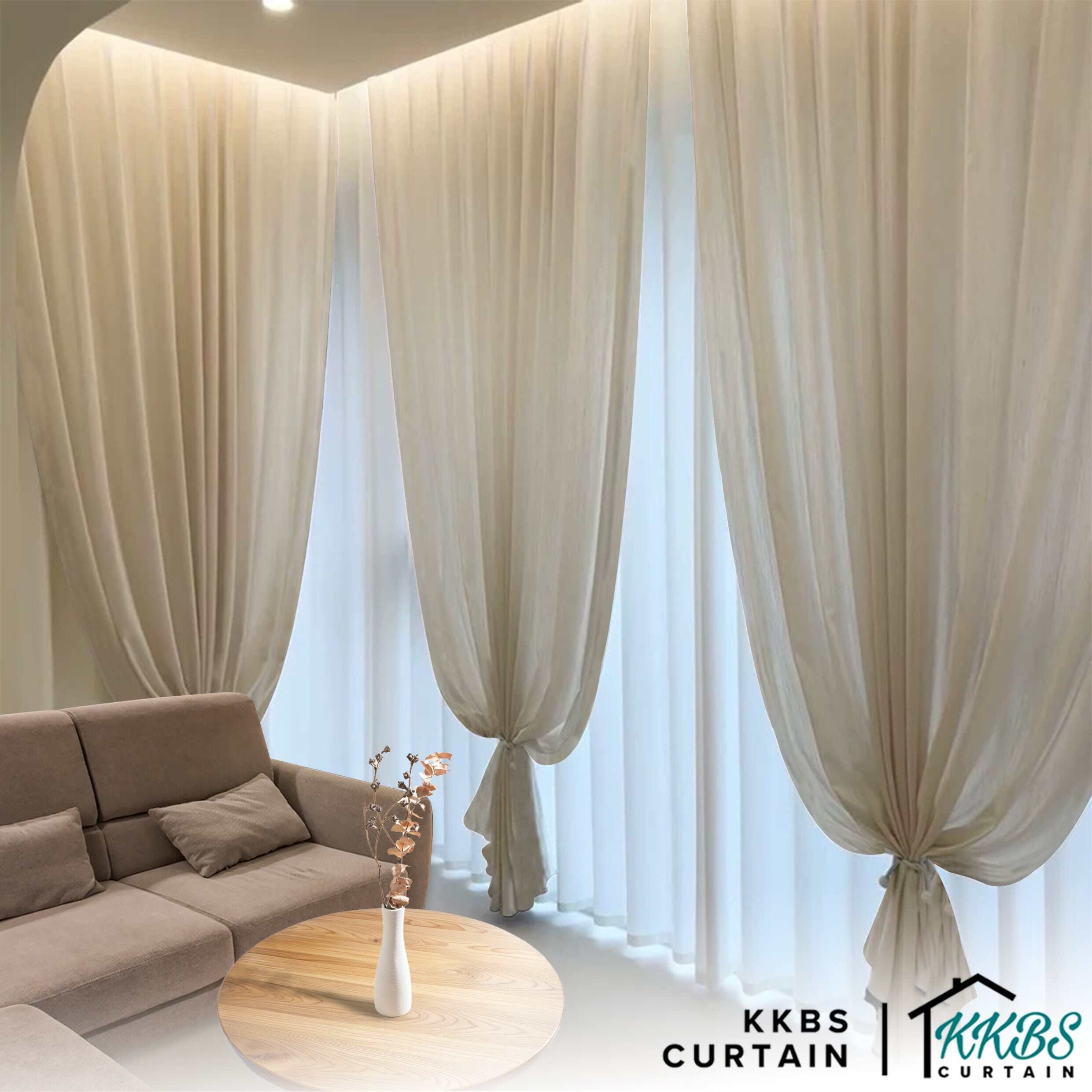 Delimy Sheer Curtain Custom Made