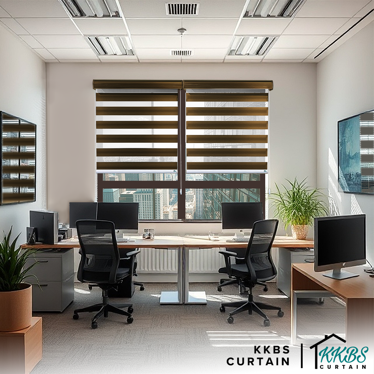 Fidelio Blackout Zebra Blinds Custom Made