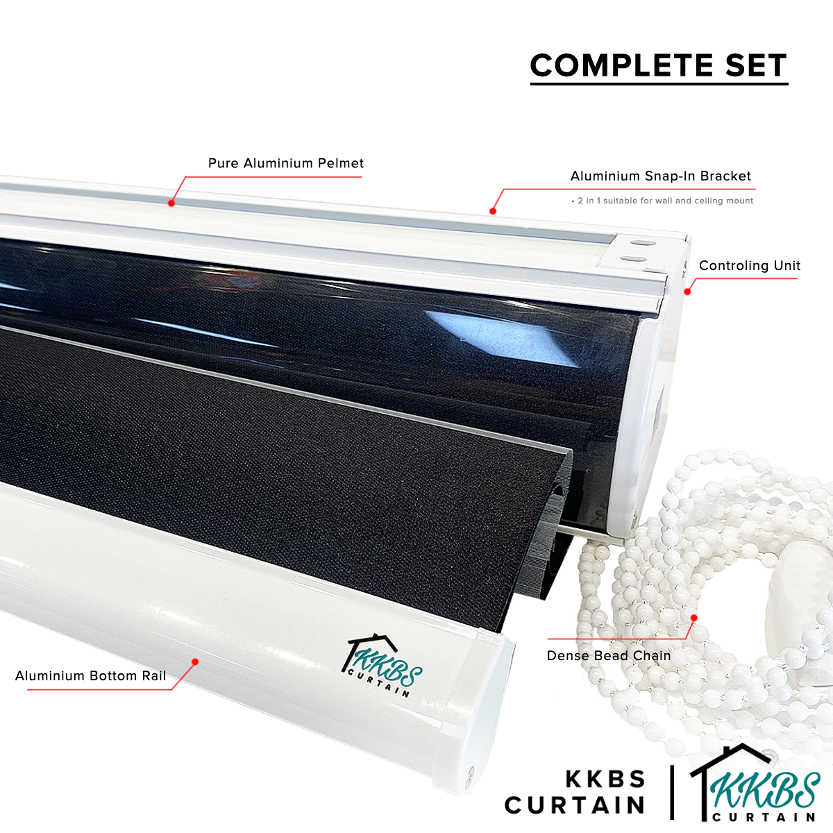 Santino 100% Blackout Zebra Blinds Custom Made