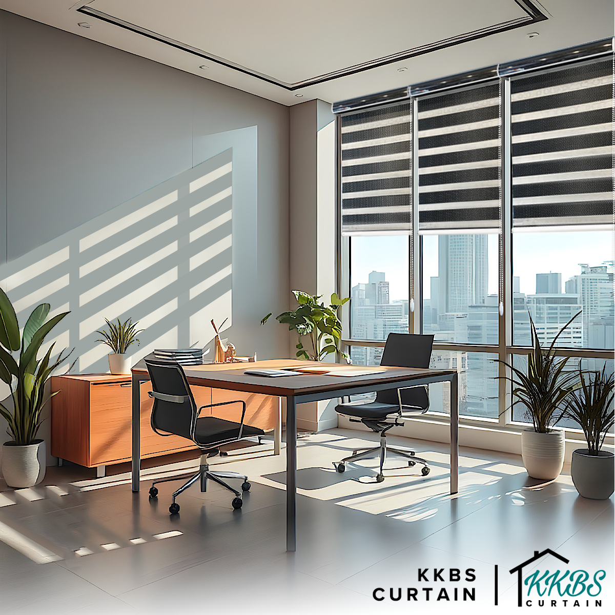 Santino 100% Blackout Zebra Blinds Custom Made