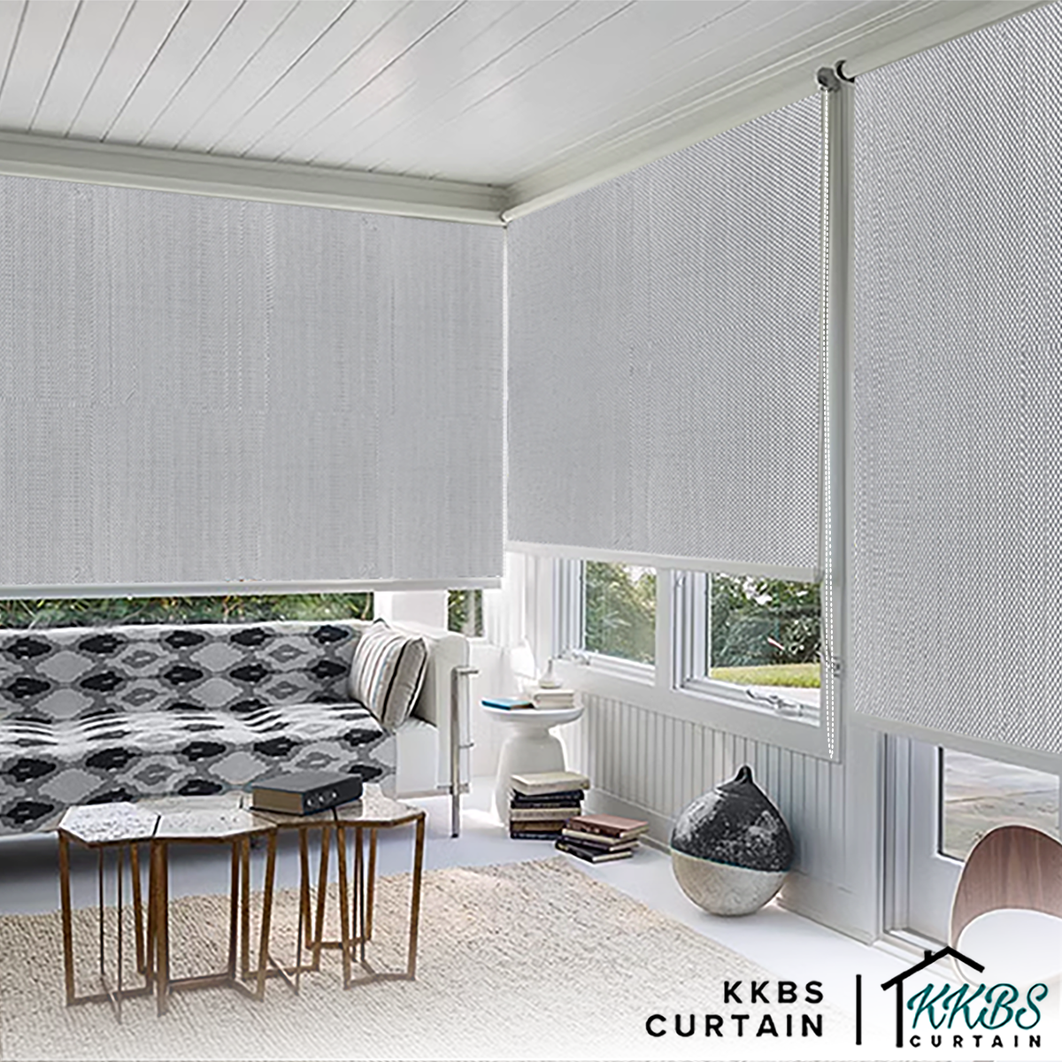 Amelio 100% Blackout Roller Blinds Custom Made