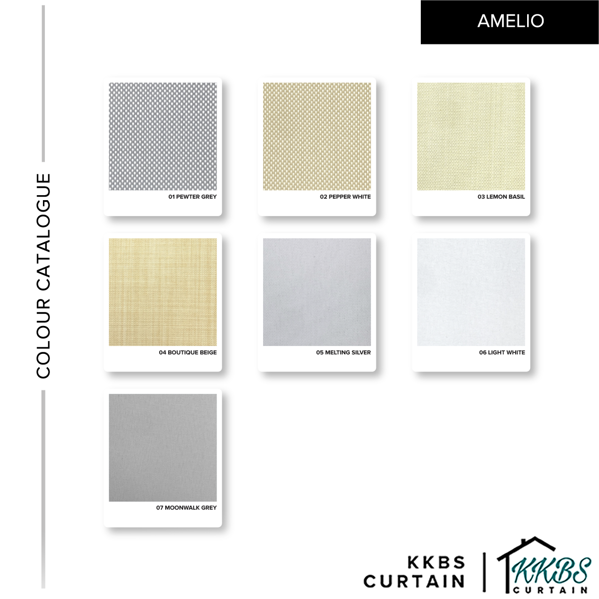 Amelio 100% Blackout Roller Blinds Custom Made