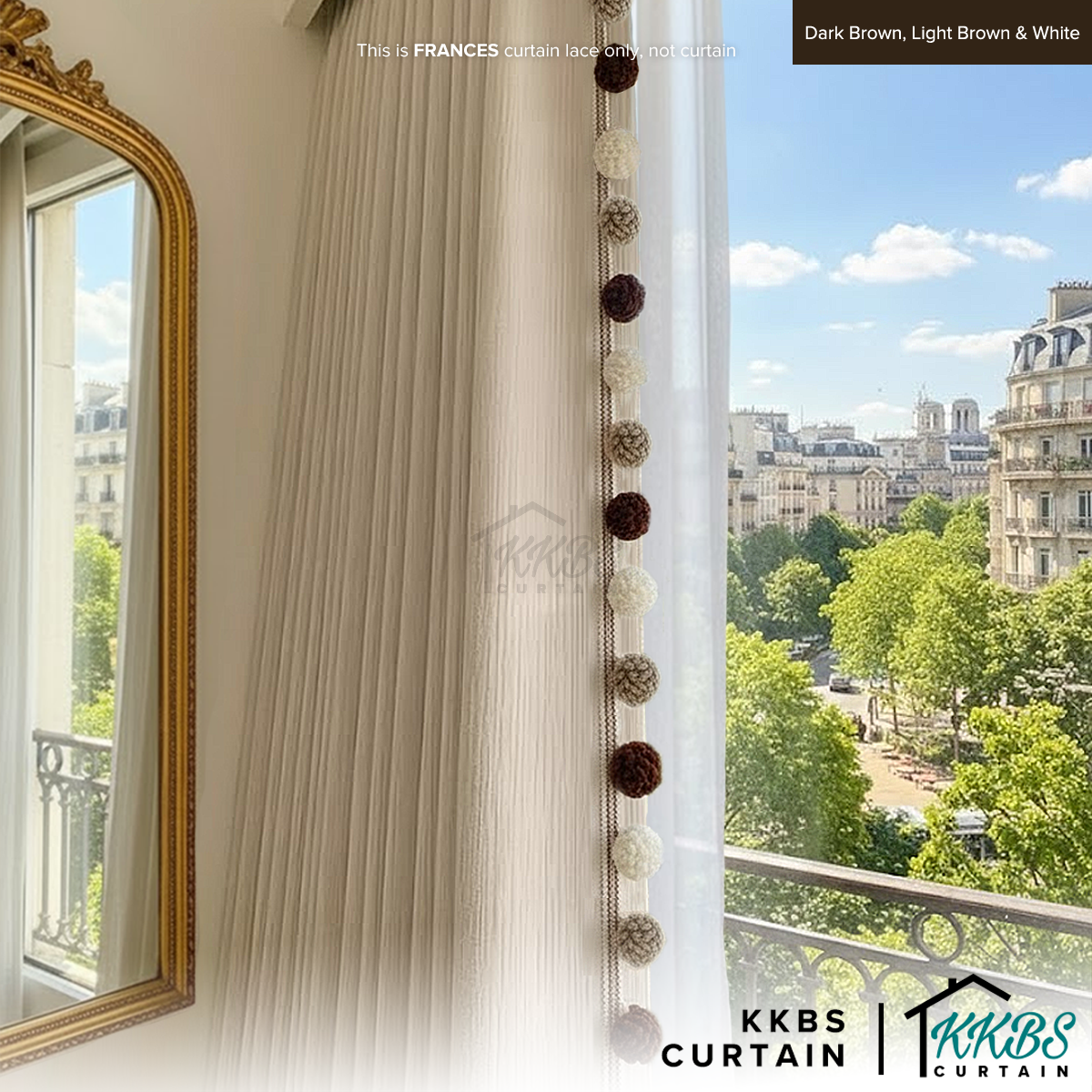 Frances Curtain Laces Cut by Metre