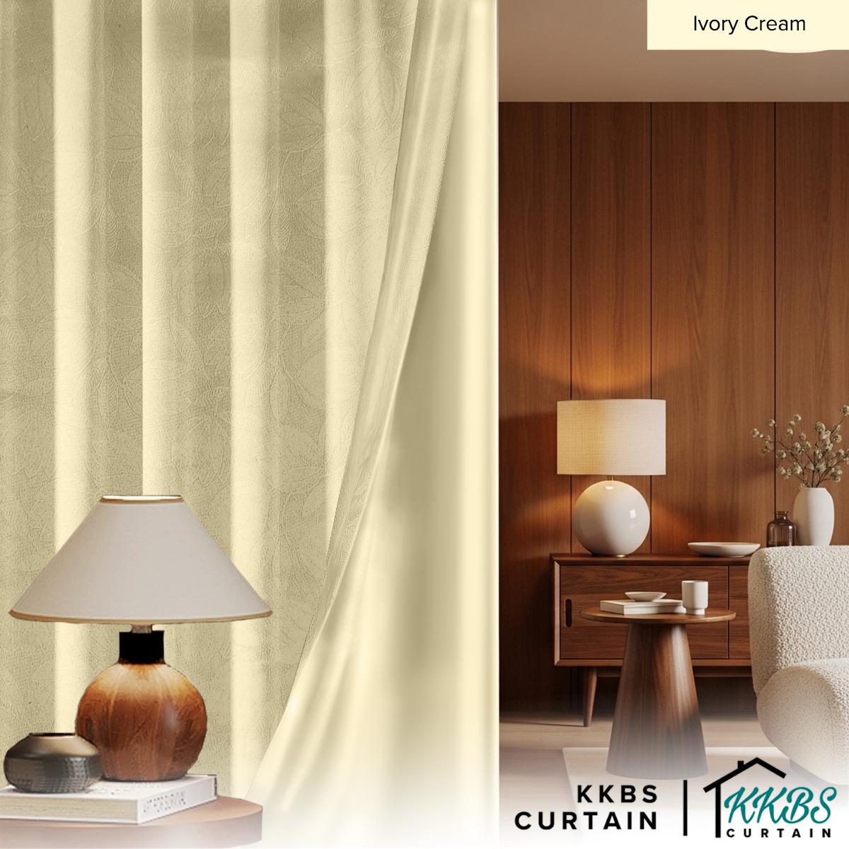 Miranda 90-98% Blackout Curtain Ready Made Hook & Eyelet - Std Width