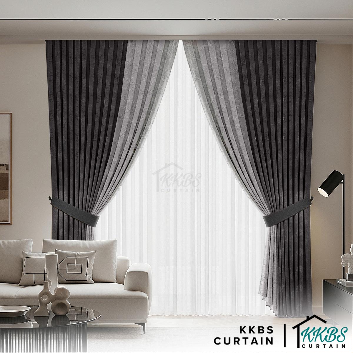 Miranda 90-98% Blackout Curtain Ready Made Hook & Eyelet - Extra Width