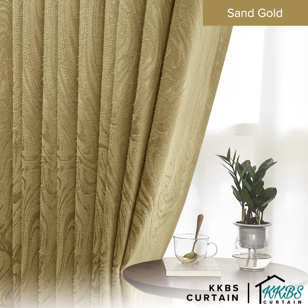 Neluna Semi Blackout Curtain Ready Made Standard Width