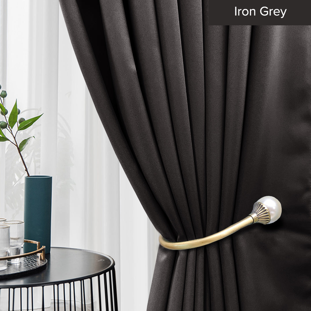 Canola 80%+ Blackout Curtain Minimalist Hook & Eyelet