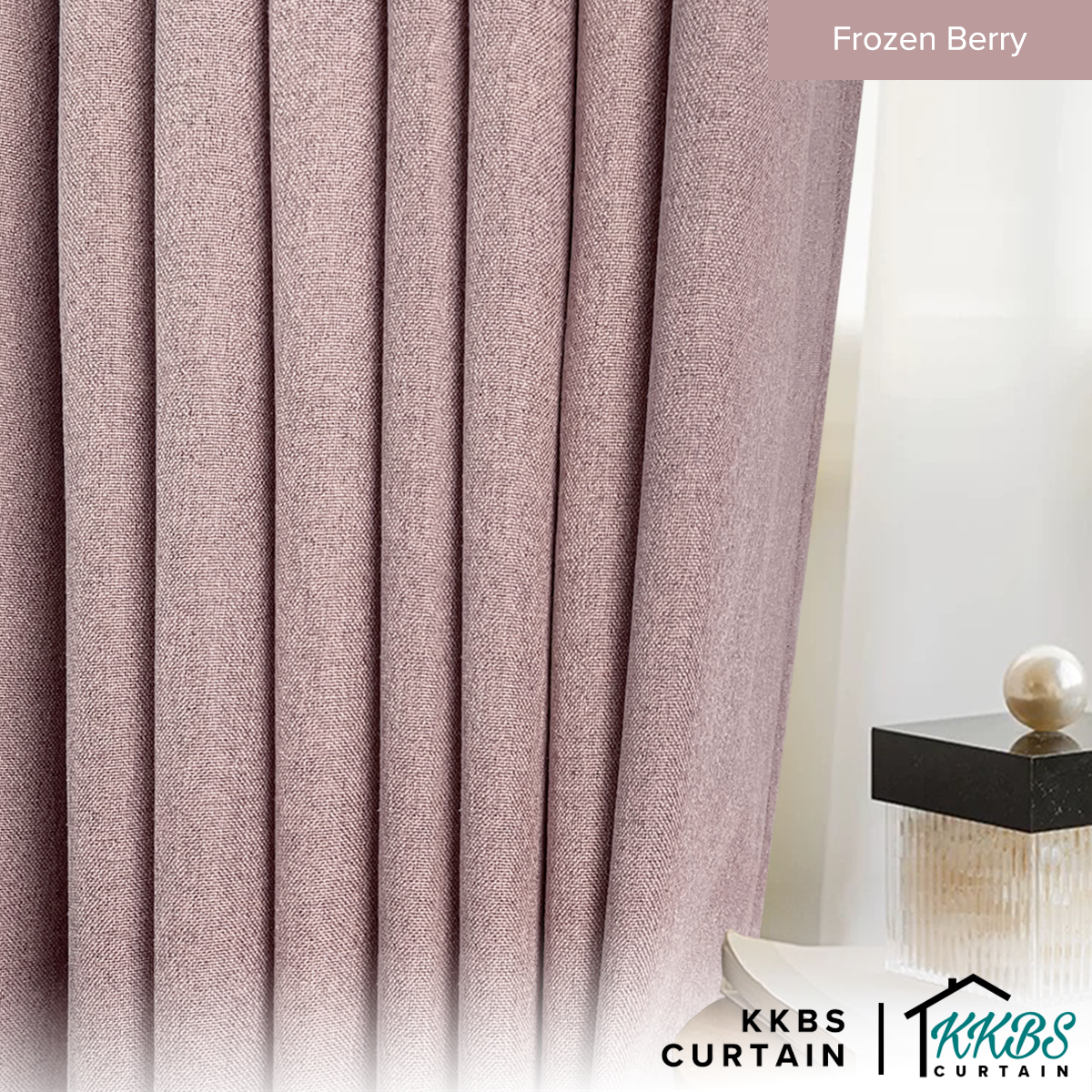 Mizuka 100% Blackout Curtain Ready Made Extra Width