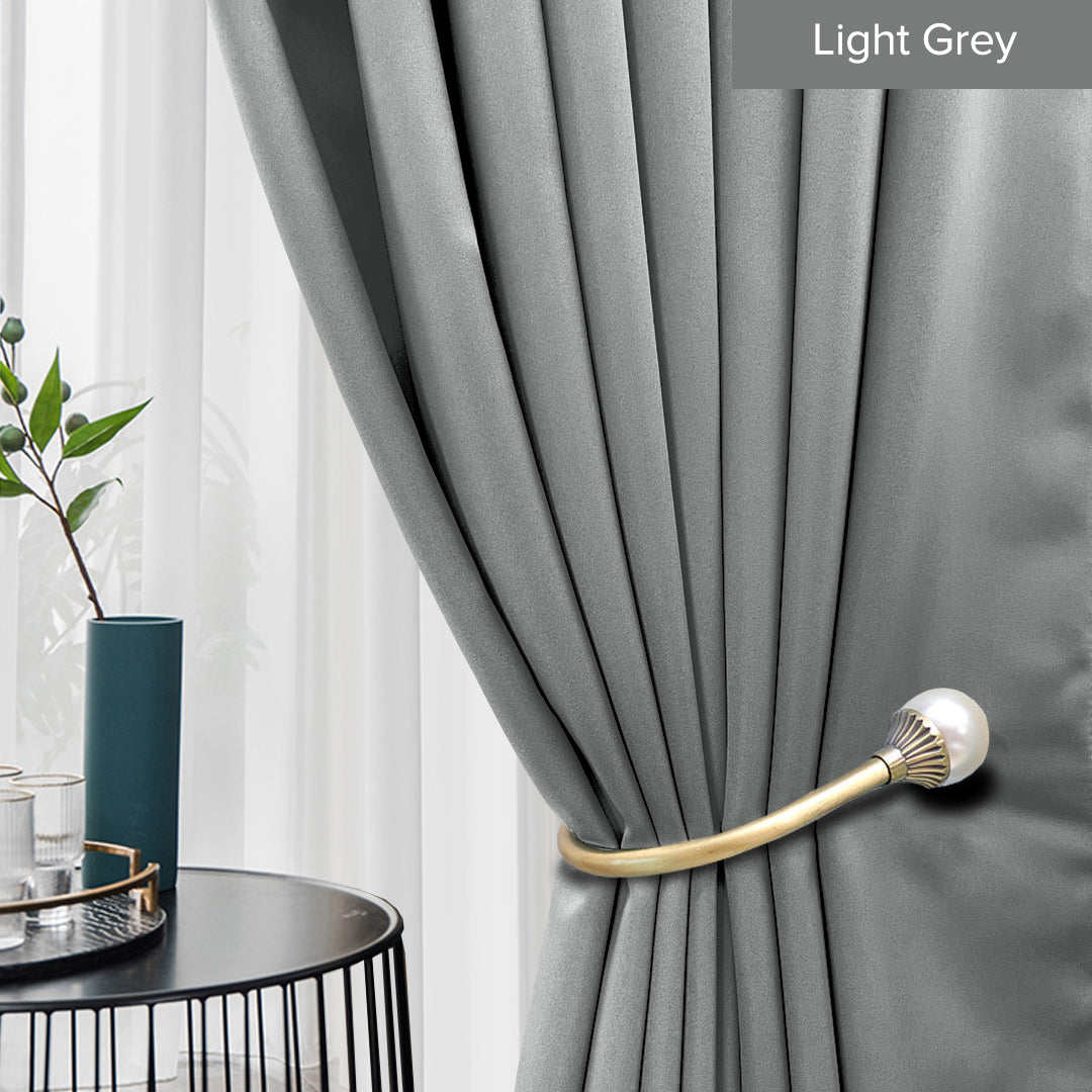Canola 80%+ Blackout Curtain Minimalist Hook & Eyelet