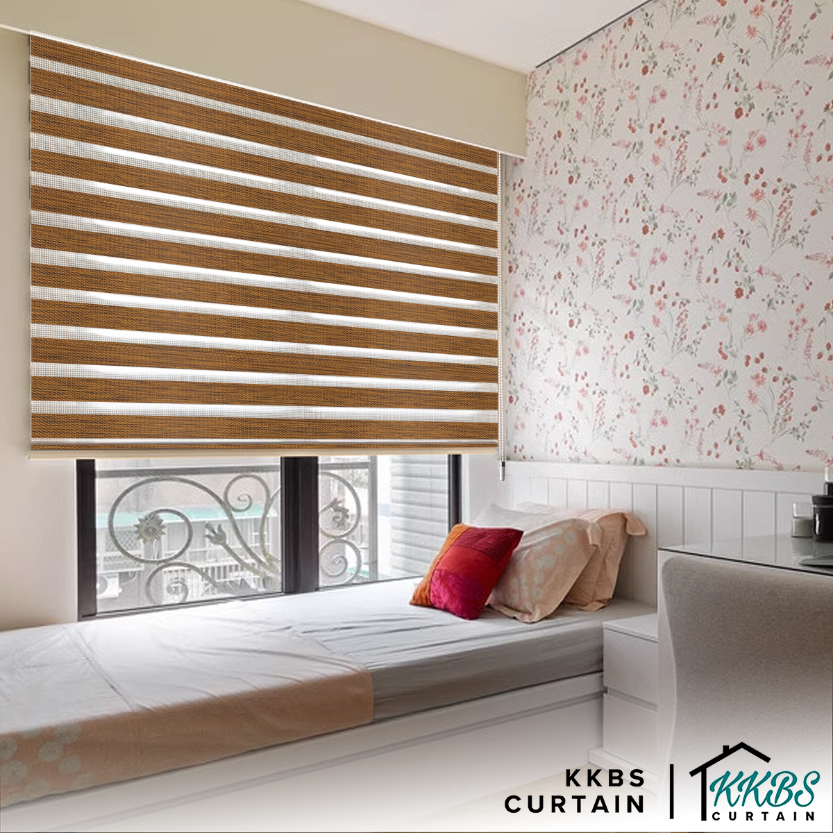 Felicio Semi Blackout Zebra Blinds Custom Made