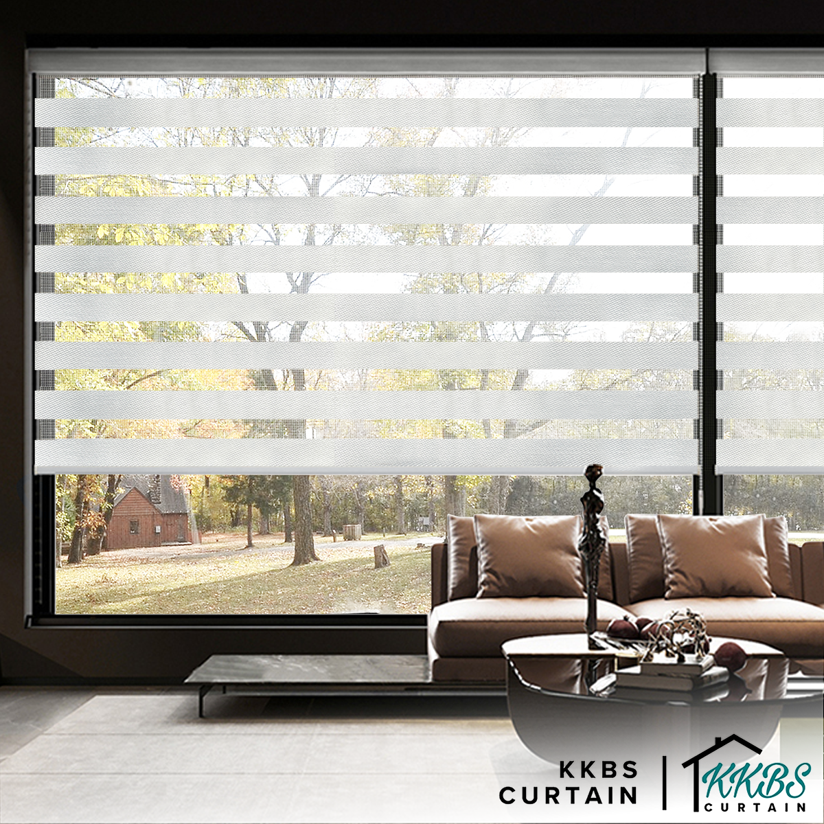 Costello Semi Blackout Zebra Blinds Custom Made