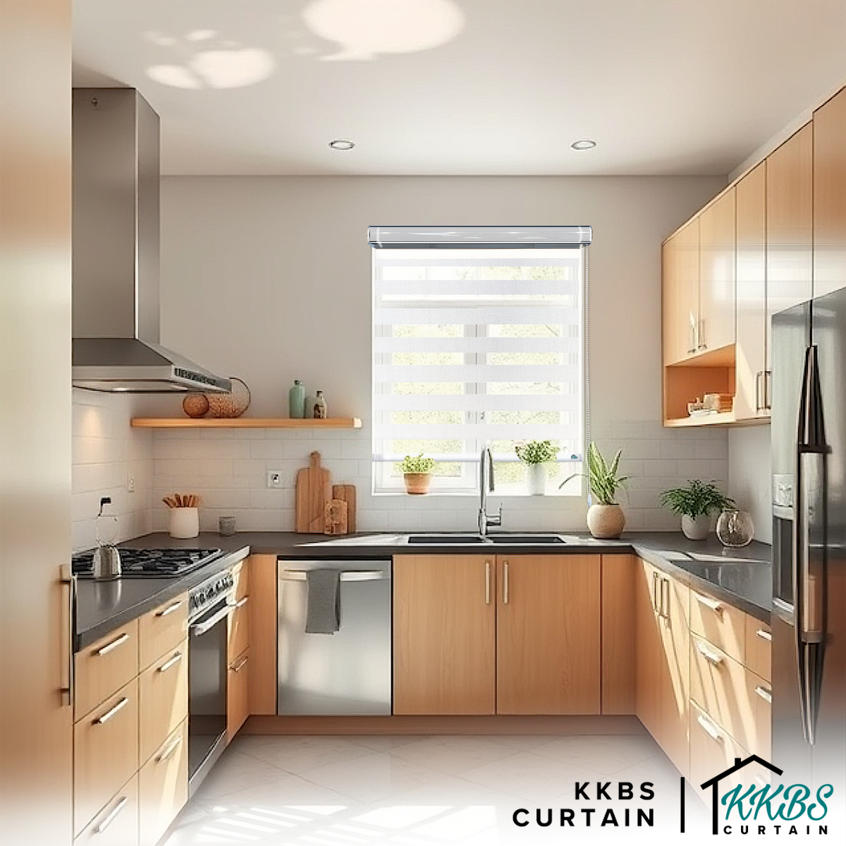 Santino 100% Blackout Zebra Blinds Custom Made