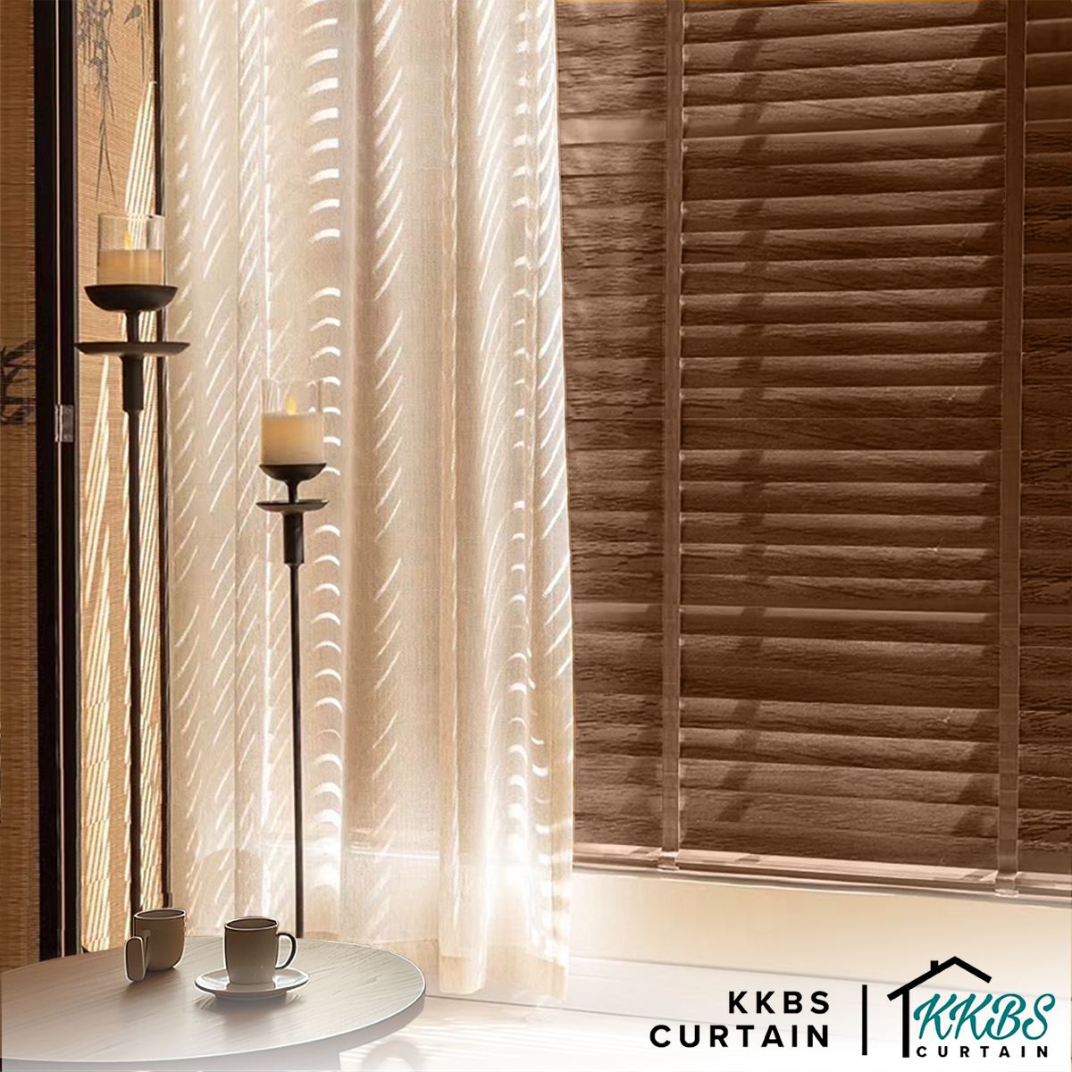 Umeko 50mm Timber Blinds / Wooden Blinds Custom Made