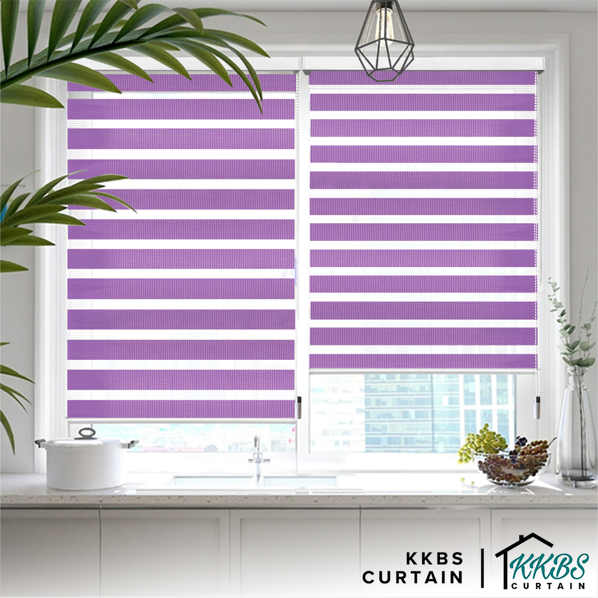 Kimiko Semi Blackout Zebra Blinds Custom Made