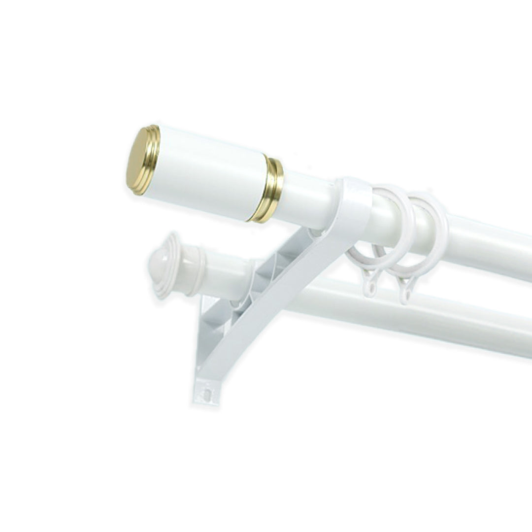Morandy Curtain Rod End Cap Pearl White Colour