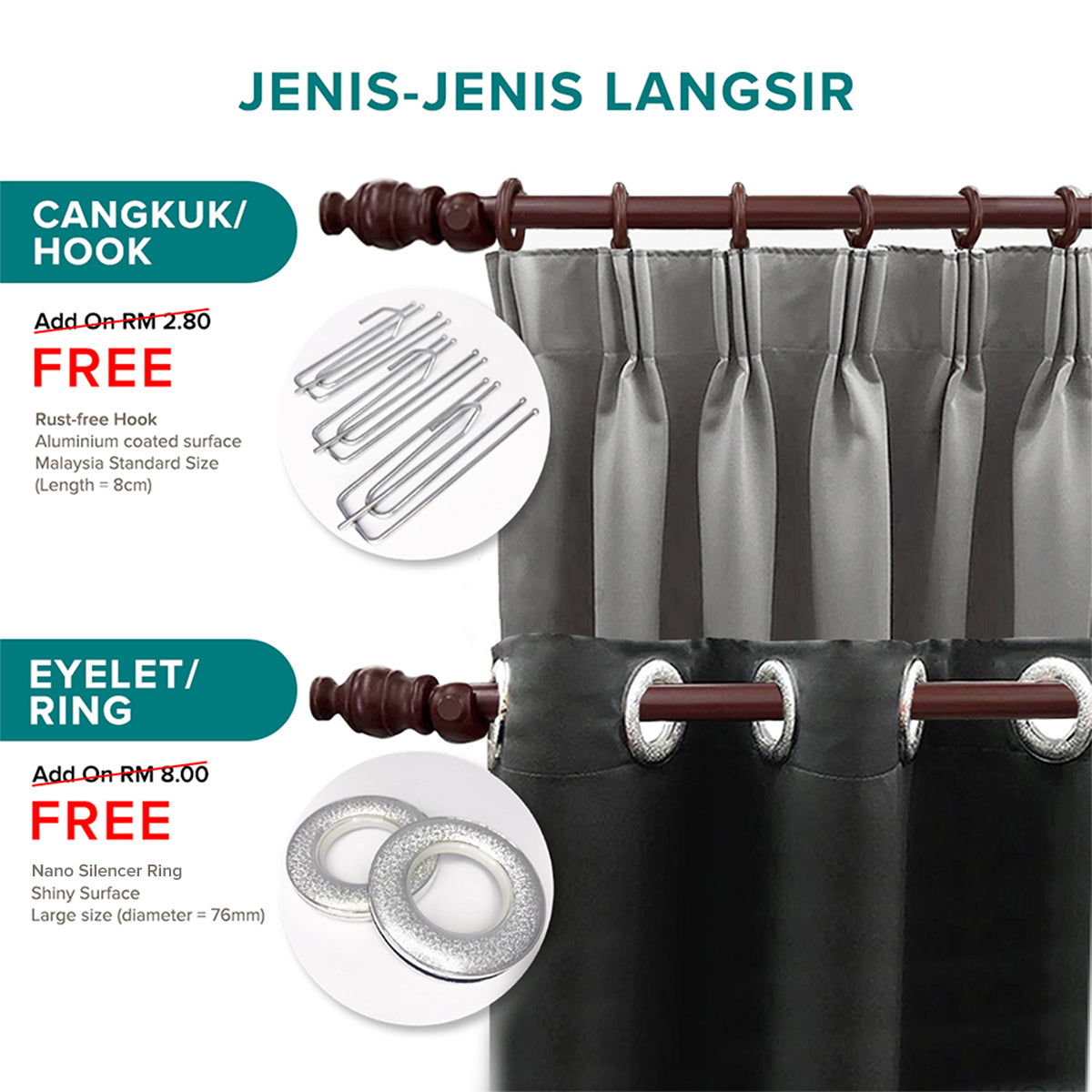 Canola 80%+ Blackout Curtain Minimalist Hook & Eyelet