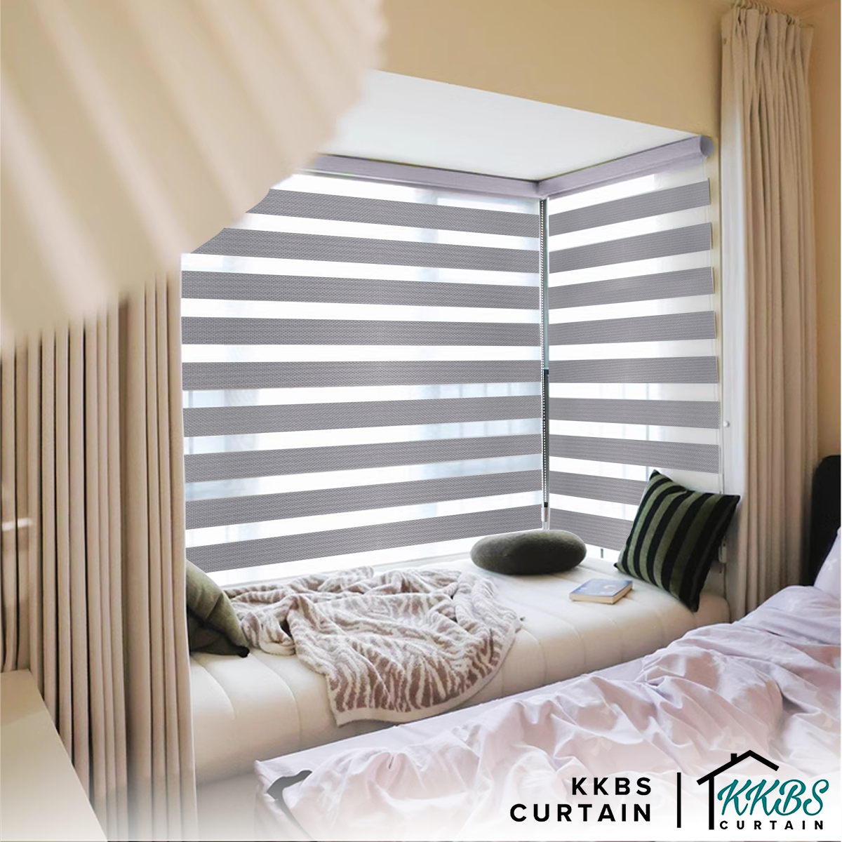 Francisco 100% Zebra Blinds Custom Made