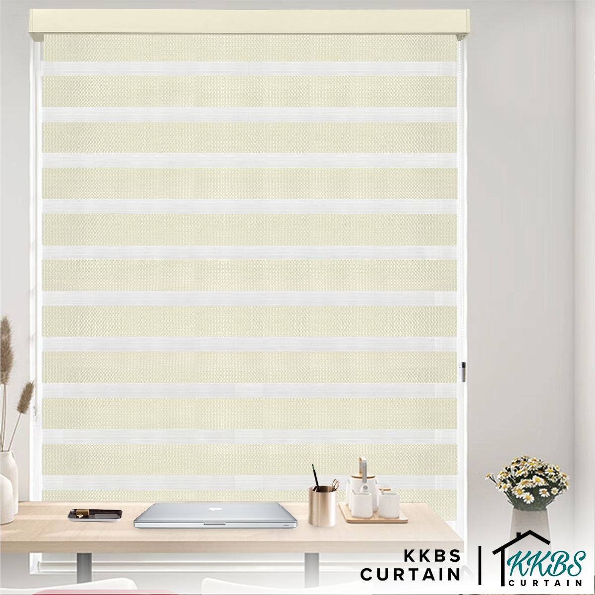 Kimiko Semi Blackout Zebra Blinds Custom Made