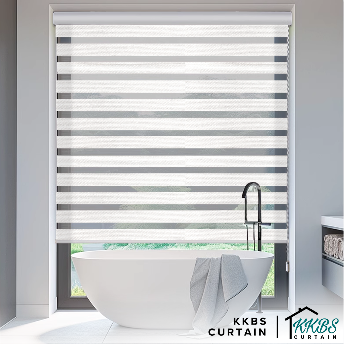 Benito Semi Blackout Zebra Blinds Custom Made