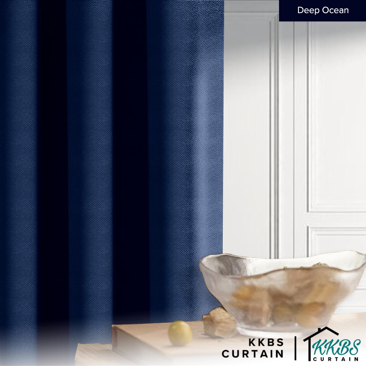 Melina 90-98% Blackout Curtain Ready Made Hook & Eyelet - Extra Width