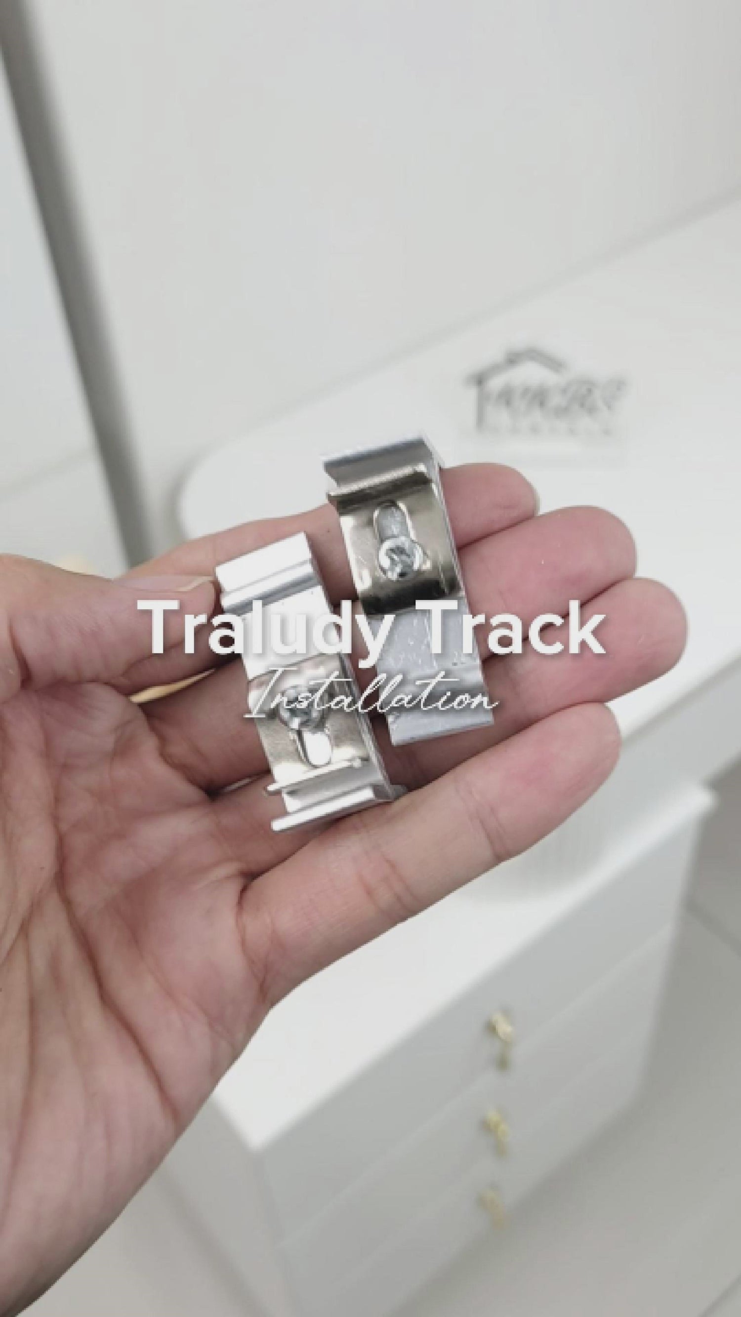 Traludy Aluminium Curtain Rail / Track Double Complete Set