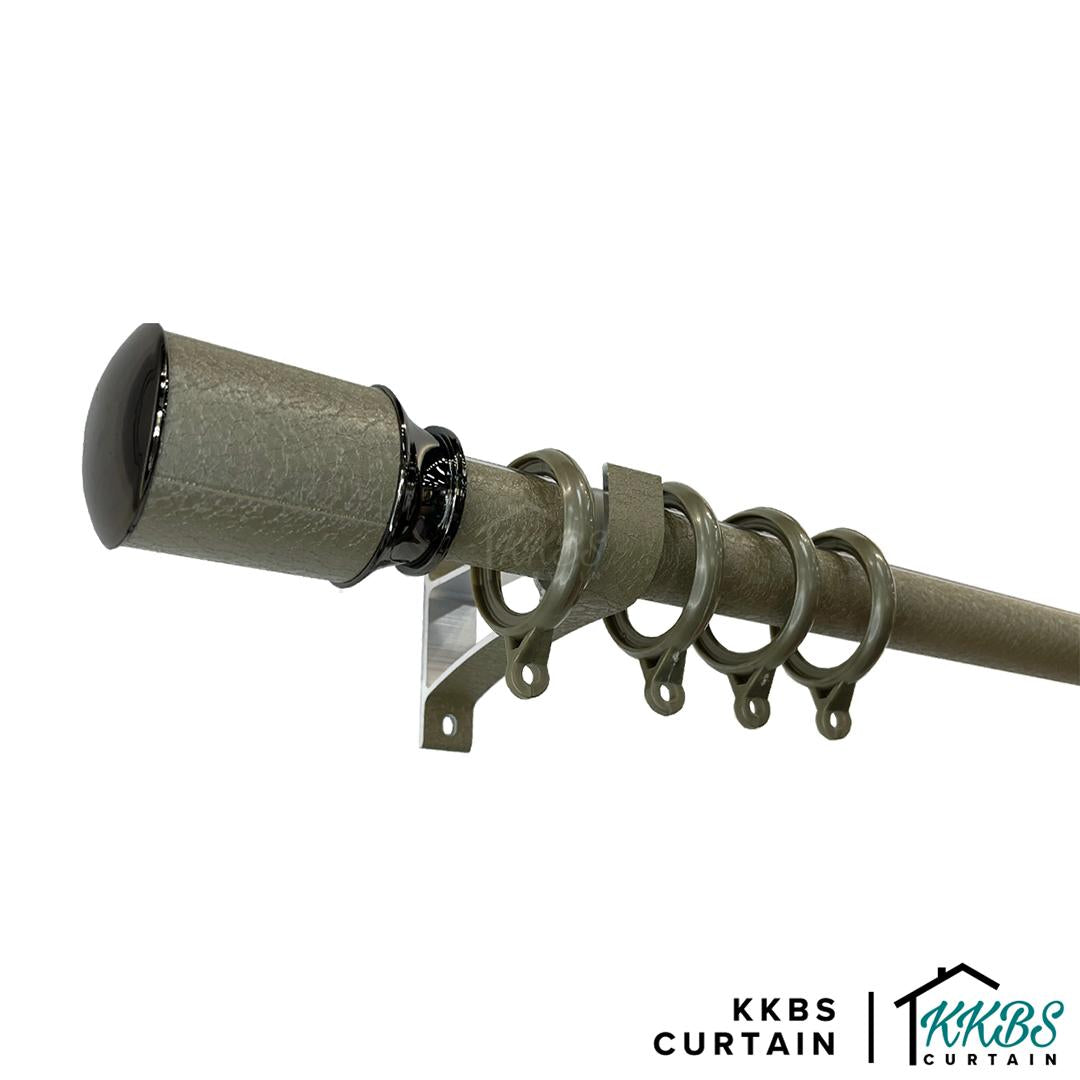 Luxstony Curtain Rod Ring Khaki Brown