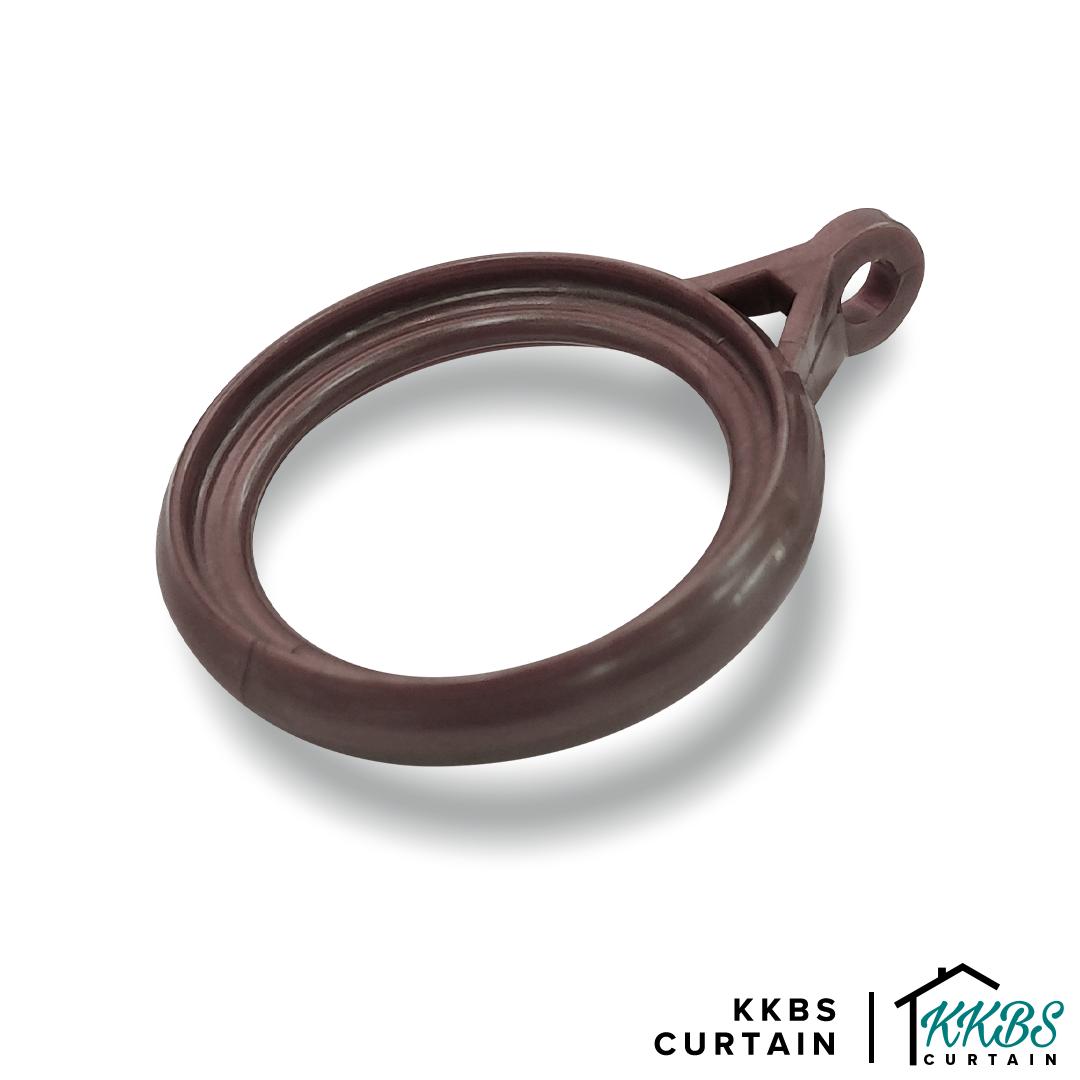 Luxstony Curtain Rod Ring Mocha