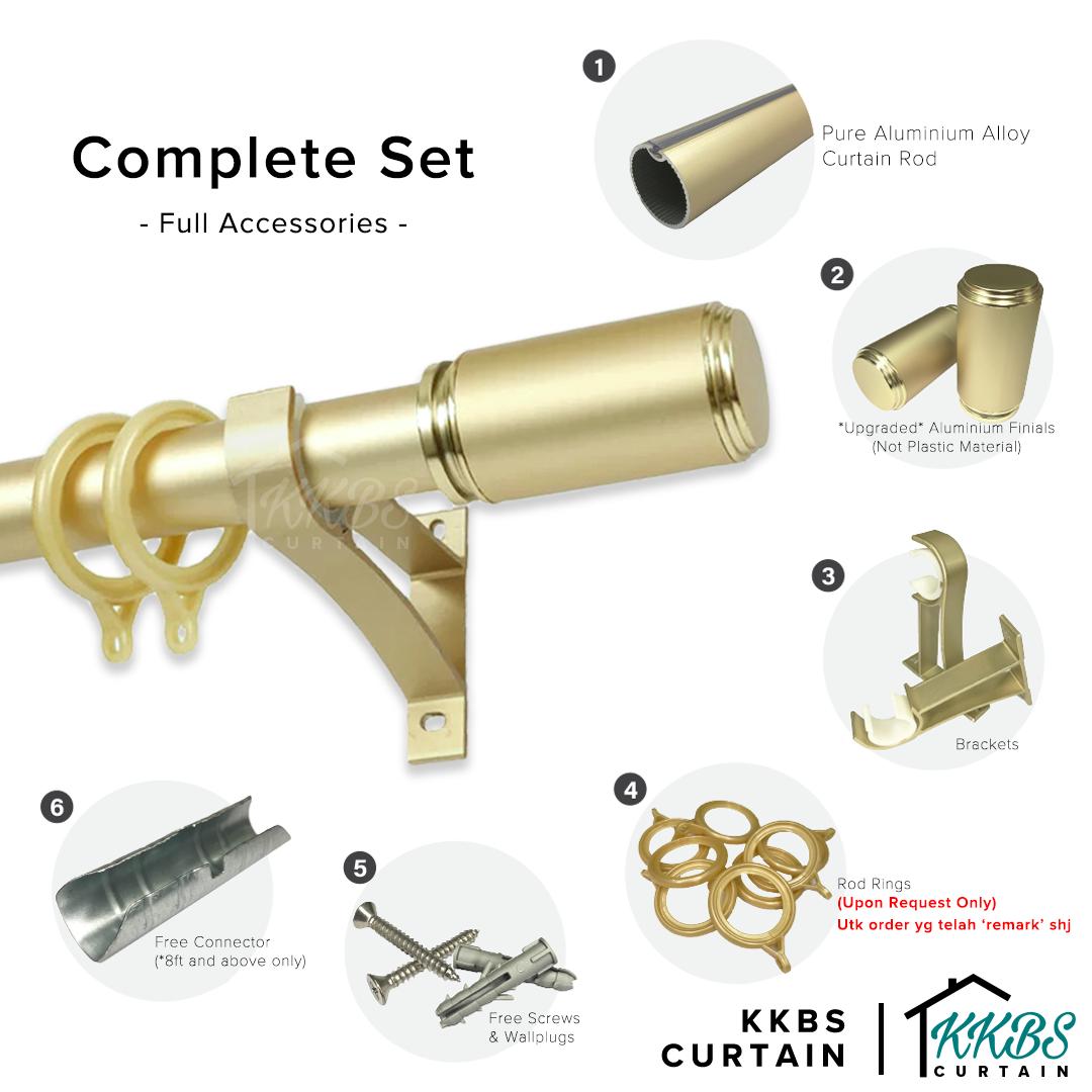 Morandy Curtain Rod Single Complete Set