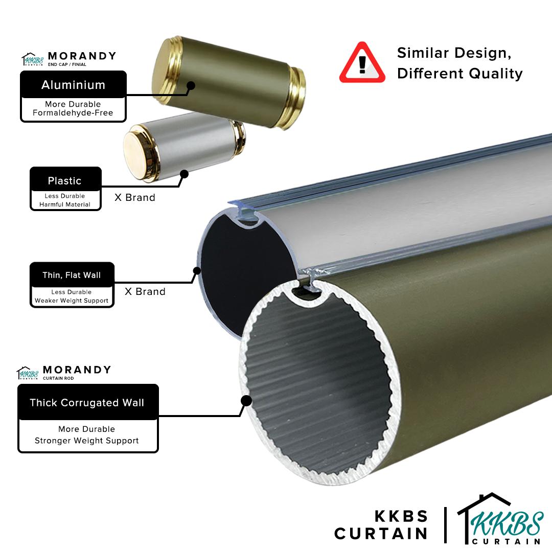 Morandy Curtain Rod Single Complete Set