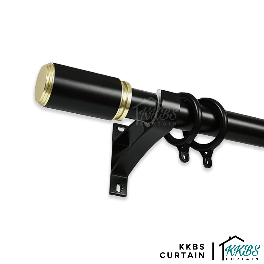 Morandy Curtain Rod Ring Obsidian Black Colour