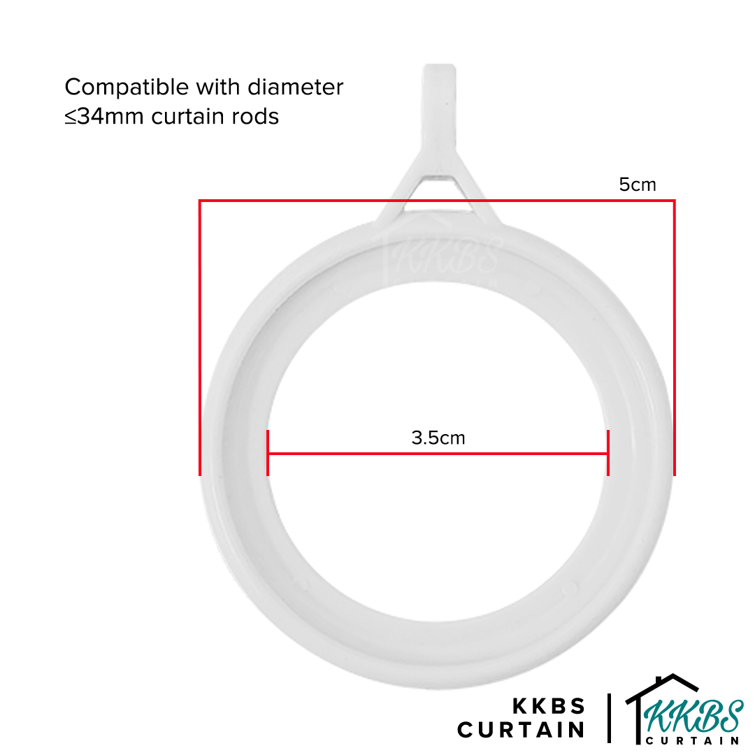 Morandy Curtain Rod Ring Pearl White Colour