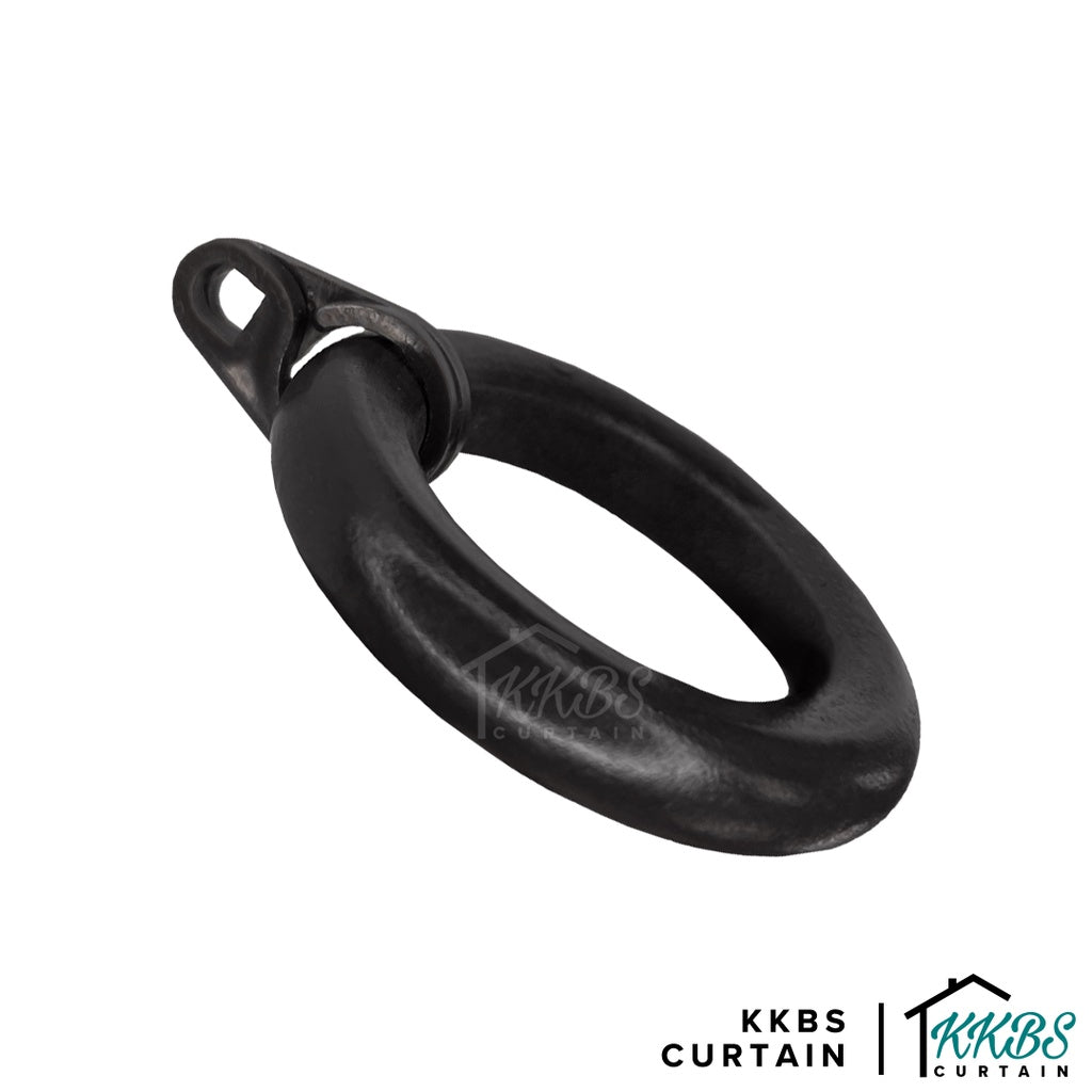 Cassedy Wooden Curtain Rod Ring Ebony Black Colour