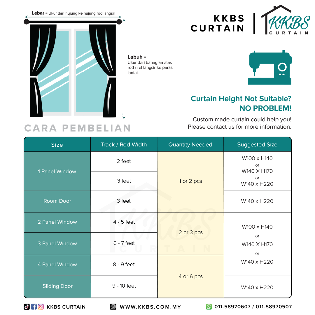 Crystella Semi Blackout Curtain Ready Made