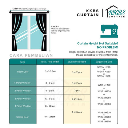 Hoda Blackout Curtain Custom Made