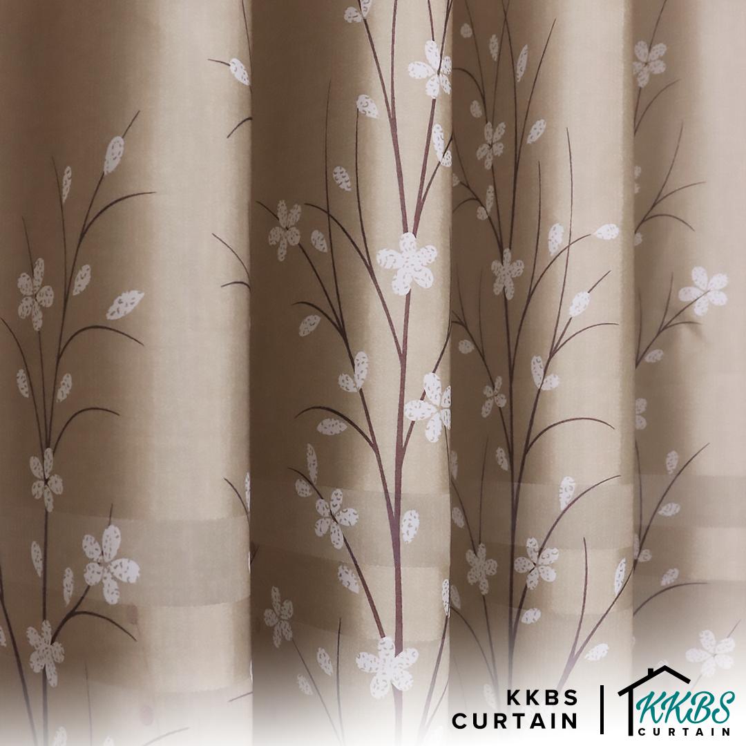 [BUY 1 FREE 1]  Lavinia Semi Blackout Curtain Ready Made